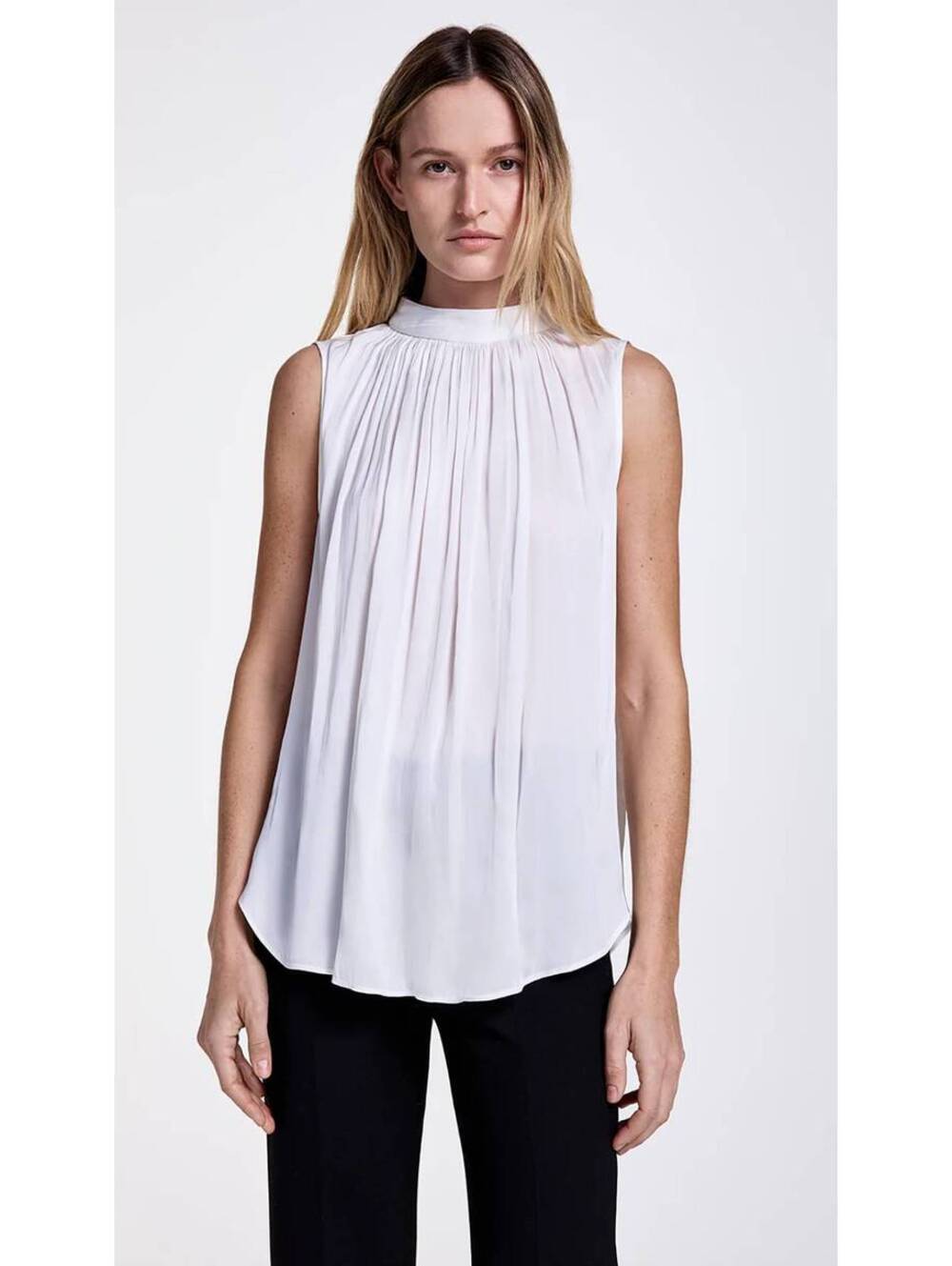 SMYTHE Gathered Shell Top in Ivory Size XS MSRP $350